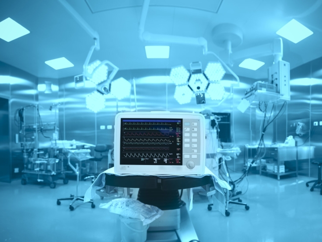 Innovative technology in a modern hospital operating room